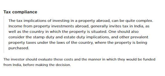 REMI’s view on ‘Important guidelines for buying a property outside India’-3