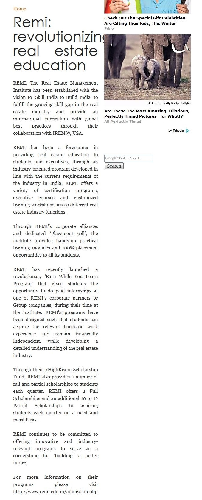 REMI Featured in Web Newswire