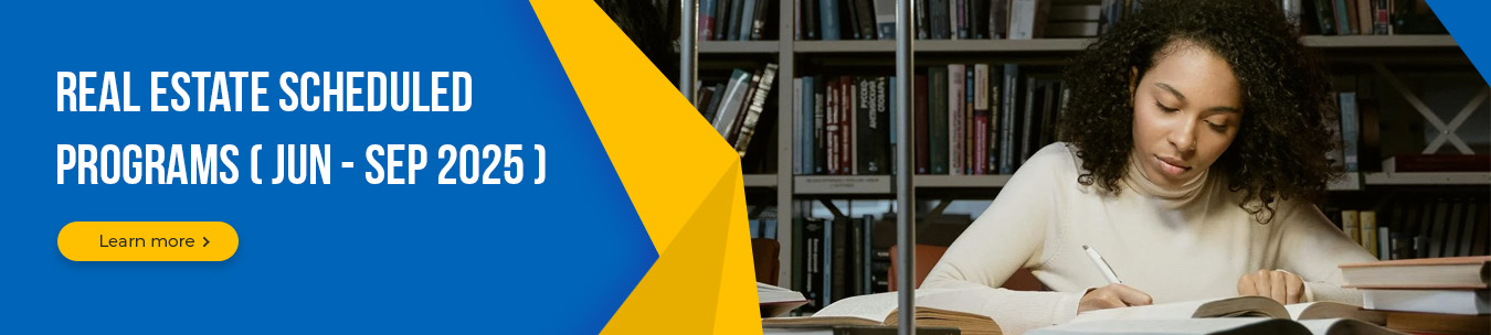 Scheduled real estate courses