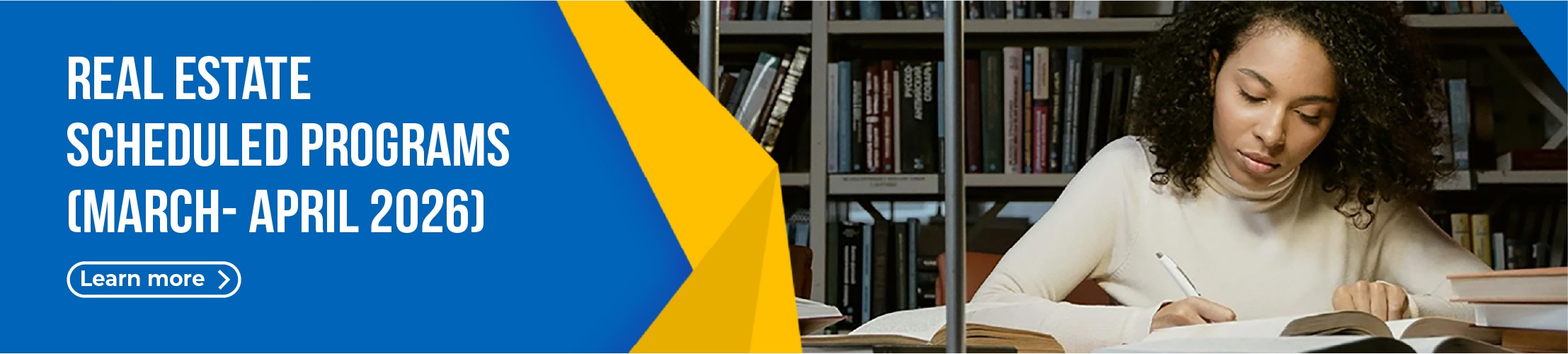 Scheduled real estate courses