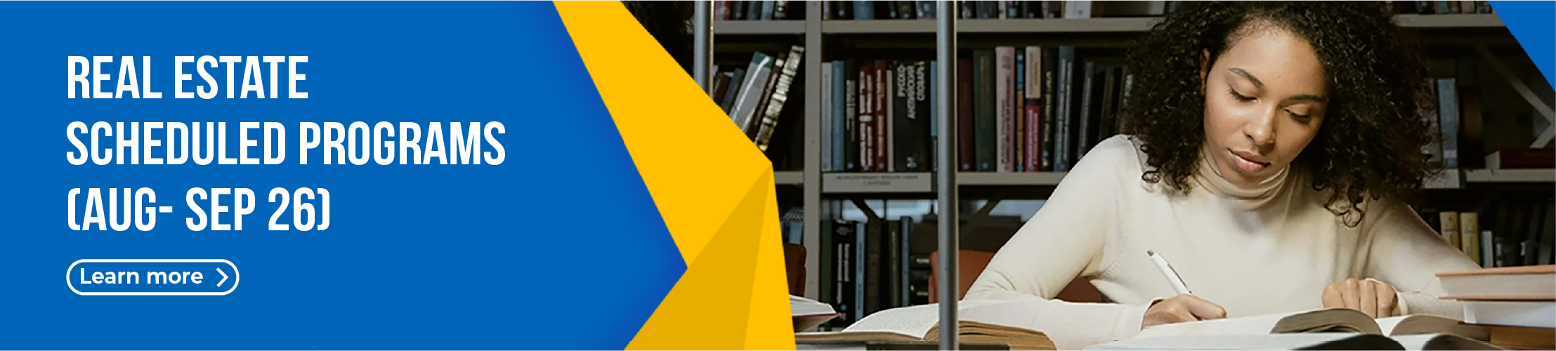 Real Estate Courses schedule for Aug- Sep